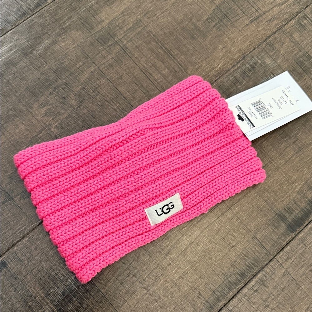 UGG Vibrant Pink Knit Headband